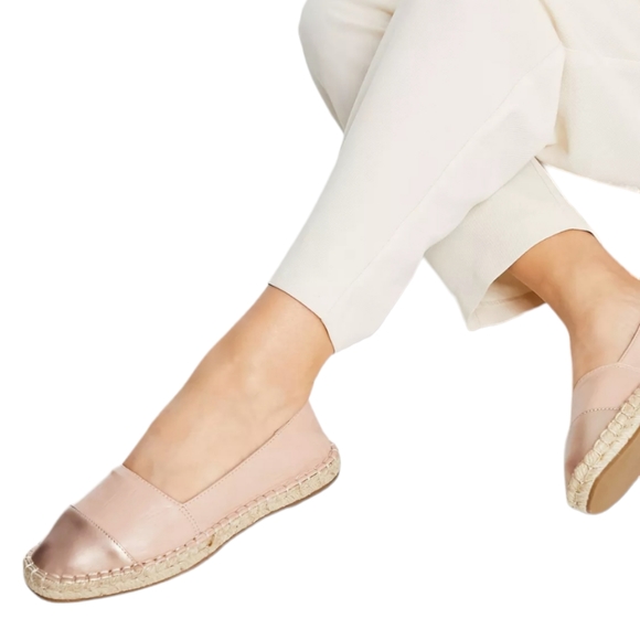 ASOS Shoes - NWOT ASOS Toe Cap Espadrille Flats in Pink and Rose Gold